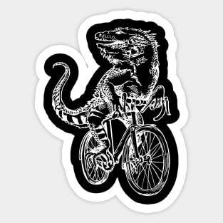 SEEMBO Iguana Cycling Bicycle Bicycling Cyclist Biking Bike Sticker